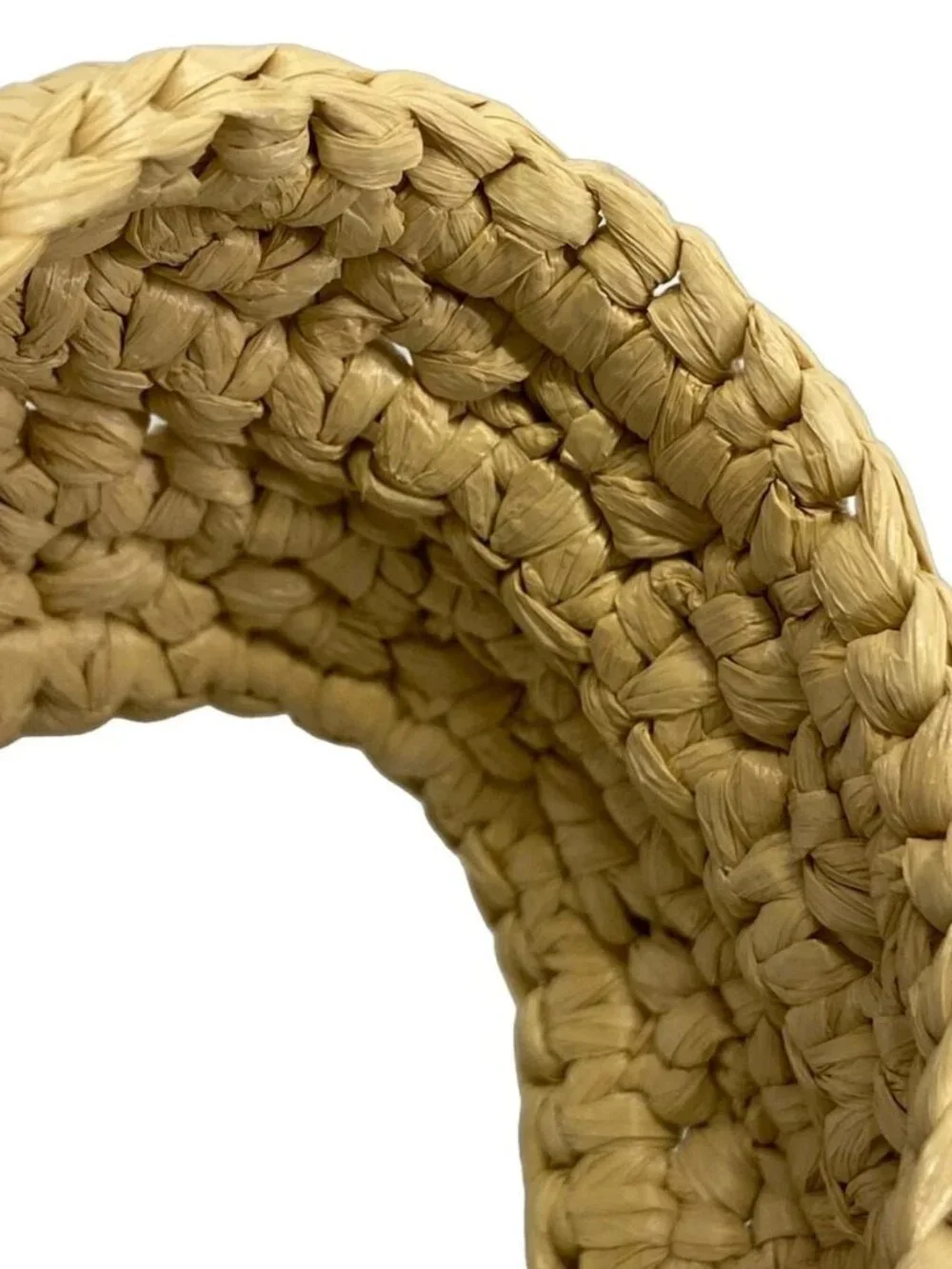 VALENTINOGARAVANI Viva Superstar Small Woven Raffia, V Logo Signature Beige